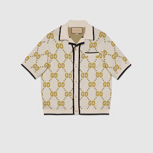 Chemise de bowling en coton GG