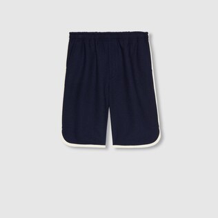 Retro tweed shorts with embroidery