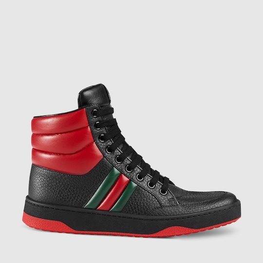 gucci leather high top