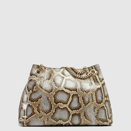 Gucci Women Soho Python Shoulder Bag Lkc G