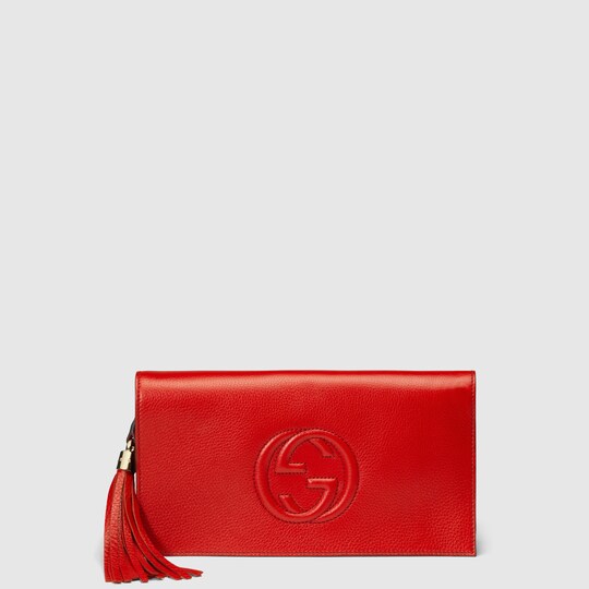 Gucci Women Soho leather clutch 336753A7M0G6523