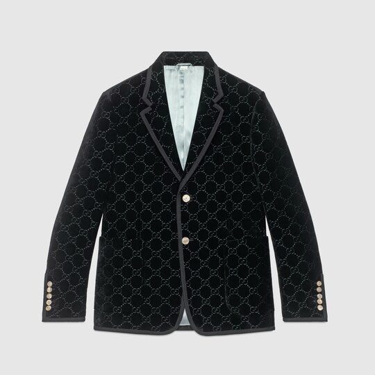 Gucci GG velvet jacket. 2 Gucci GG velvet jacket. 2