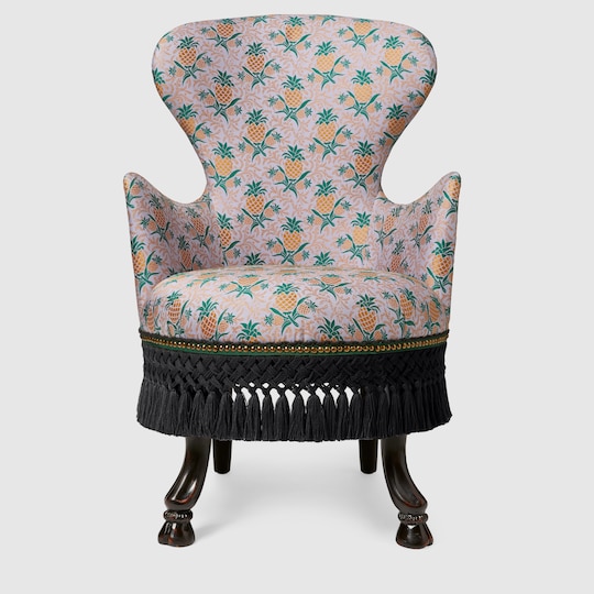 Gucci Pineapple jacquard armchair. 2 Gucci Pineapple jacquard armchair. 2