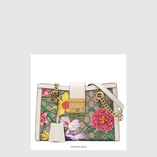 Gucci Padlock GG Flora small shoulder bag. 2 Gucci Padlock GG Flora small shoulder bag. 2