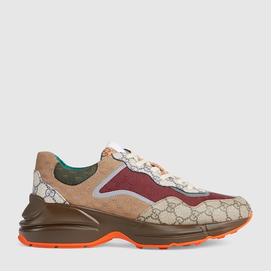 Gucci Men's GG Rhyton sneaker. 2 Gucci Men's GG Rhyton sneaker. 2