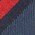 soie et coton bleu/rouge