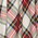 White, green and red wool tartan