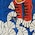 Blue Gucci Bengal print nylon with blue and red Web