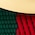 estampado verde y rojo