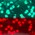 acetato verde/rosso glitter
