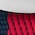estampado azul y rojo