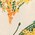 Corsage print silk