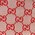 toile GG rouge et beige