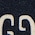 navy/white wool silk