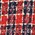 tweed à carreaux rouge, bleu et blanc