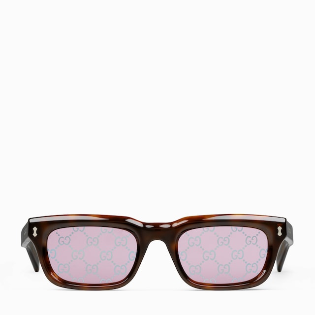 Rectangular frame sunglasses