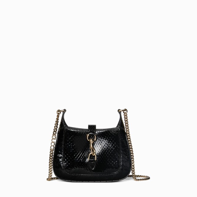 Мини-сумка Gucci Jackie Notte из кожи питона