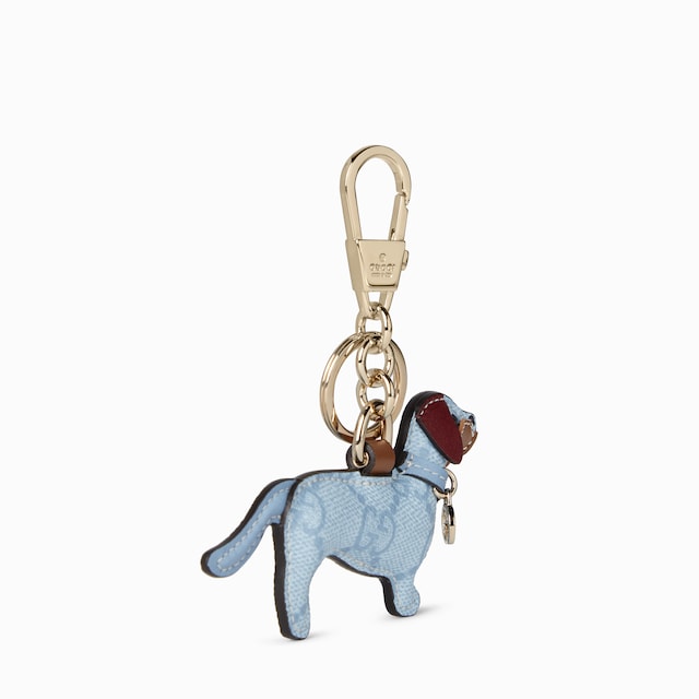 Dog-shaped bag charm