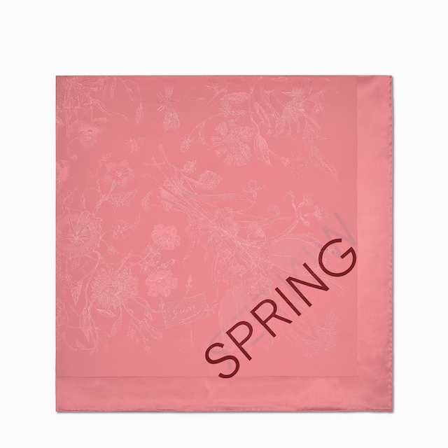 90 x 90 project printed silk carré