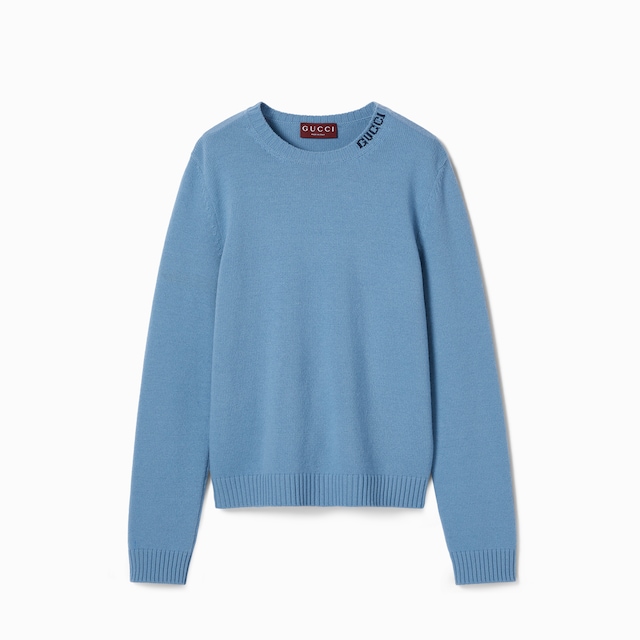 スウェット・トレーナー GUCCI PULLOVER IN LANA E CASHMERE CON LOGO SchaferandweinerShops KR - Gucci mit GG Grün - Cream