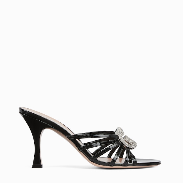 Women's slide sandal with crystal Interlocking G