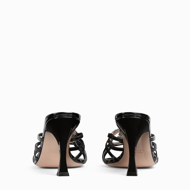 Women's slide sandal with crystal Interlocking G