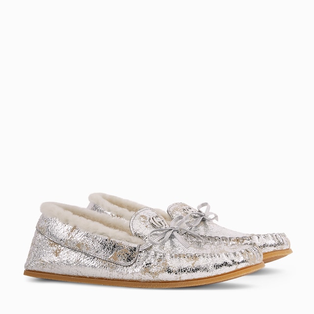 Women's driver loafer with merino wool lining