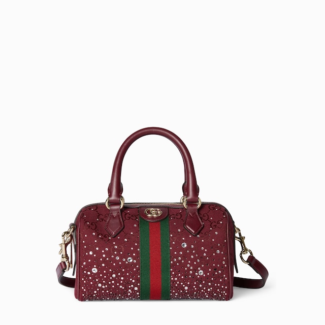 Ophidia crystals small boston bag