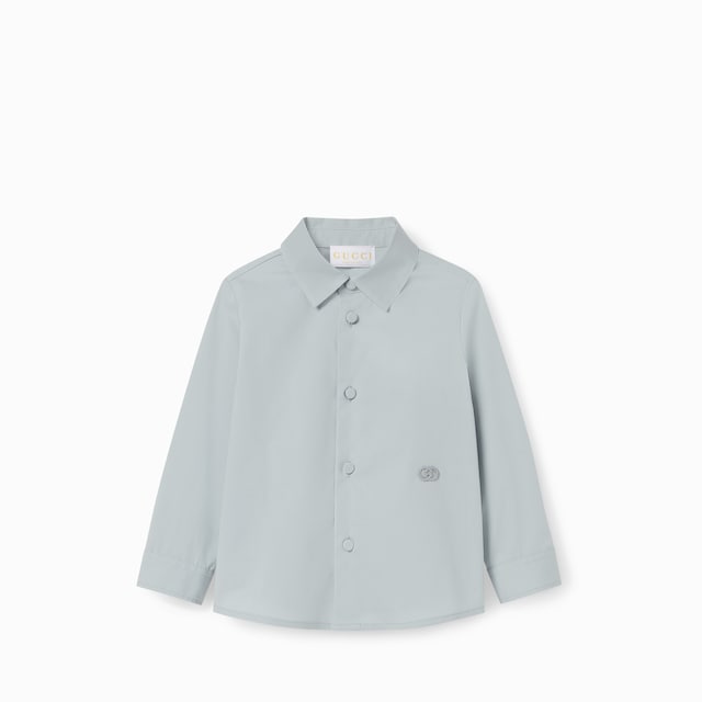 〔ベビー〕コットンポプリン シャツ