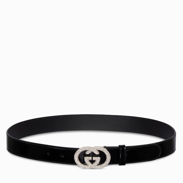 Thin belt with Interlocking G buckle