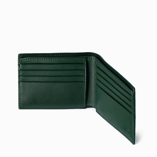 Portefeuille à rabat intérieur vert