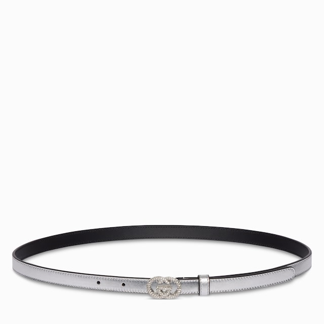 Thin belt with Interlocking G buckle