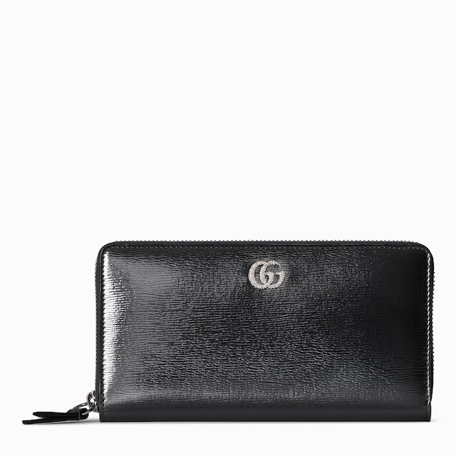 Bi-color GG Marmont zip around wallet