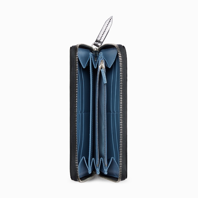 Bi-color GG Marmont zip around wallet