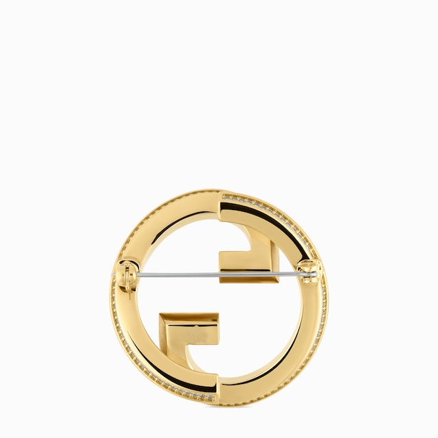 〔グッチ ブロンディ〕クリスタル ブローチ