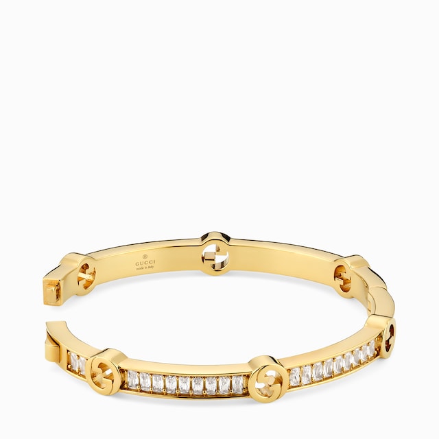 Gucci Blondie crystal bangle bracelet