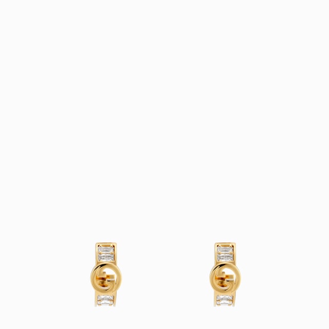 〔グッチ ブロンディ〕クリスタル ピアス