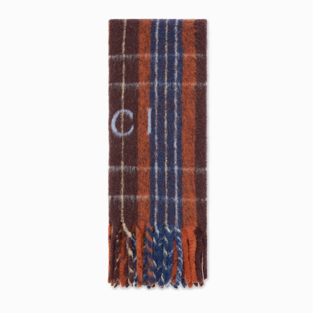 Wool scarf with Gucci logo