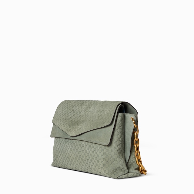 Large shoulder bag with chain