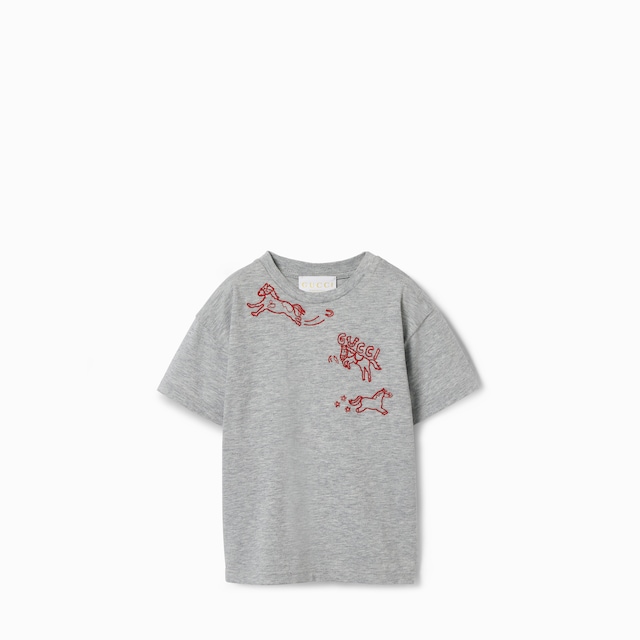 T-shirt pour bébé en coton avec broderie