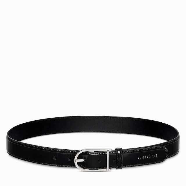 Belt with rounded buckle