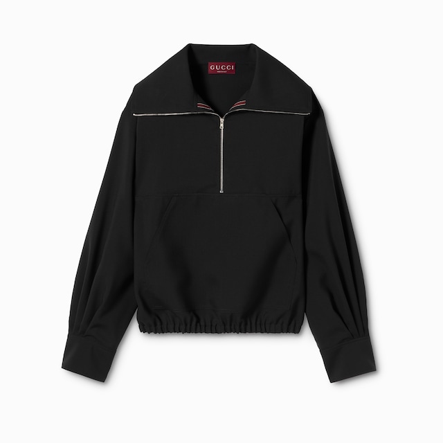 Wool sweater with Gucci detail