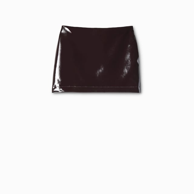 Gonna in tessuto ciré