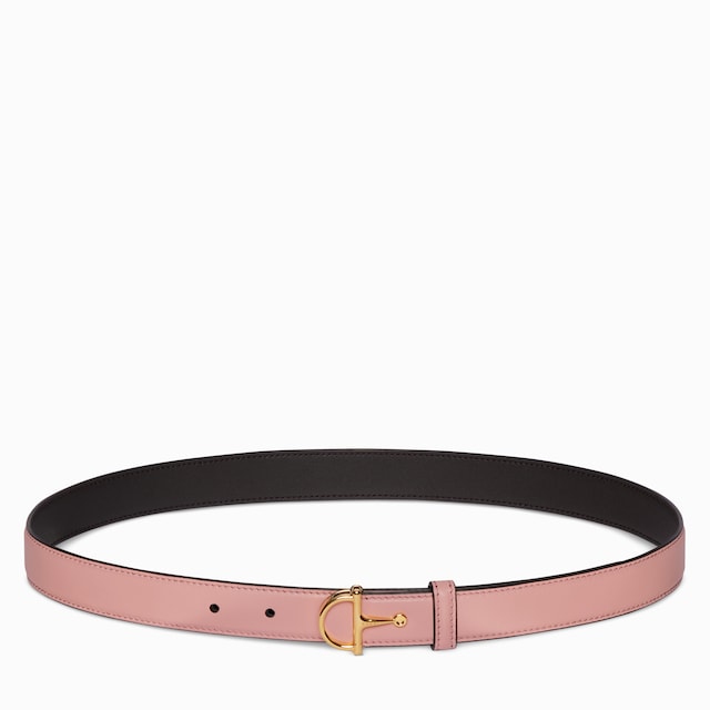 Cinturón fino con hebilla de medio Horsebit