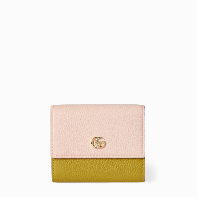 Bi-colour GG Marmont mini wallet