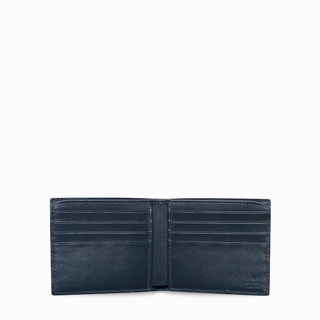 محفظة ثنائية الطيّة بنقش GG مع طبعة