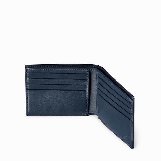 محفظة ثنائية الطيّة بنقش GG مع طبعة