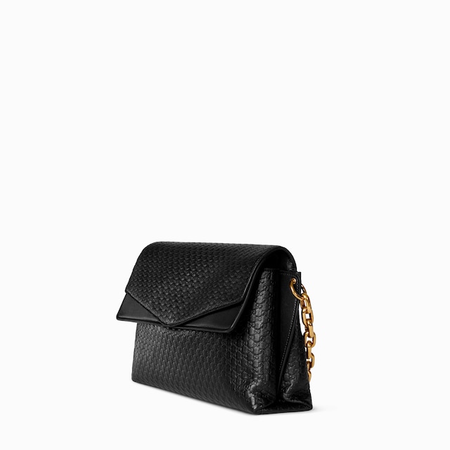 Large shoulder bag with chain