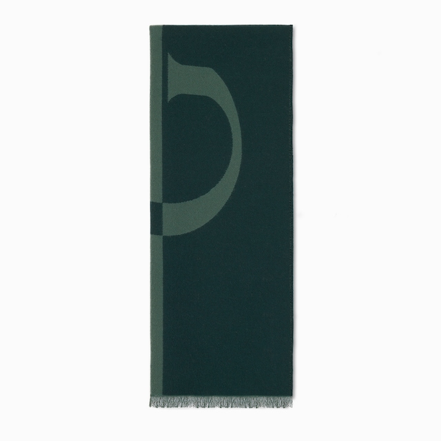 Wool scarf with Gucci logo