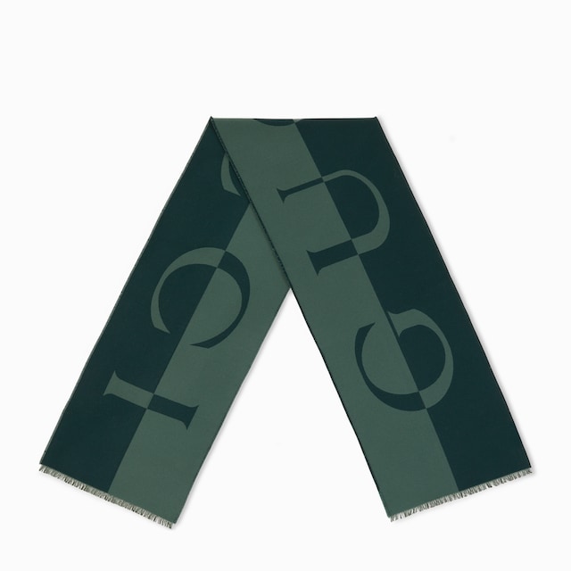 Wool scarf with Gucci logo